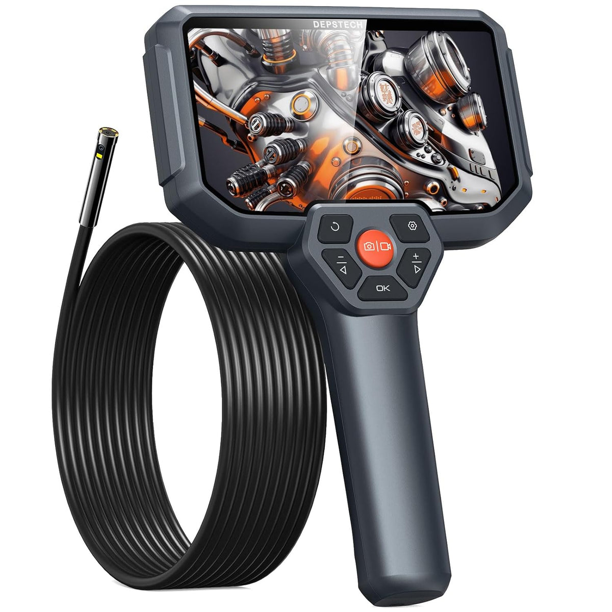 DEPSTECH DS590 Dual Lens Endoscope Camera with 5" IPS Screen