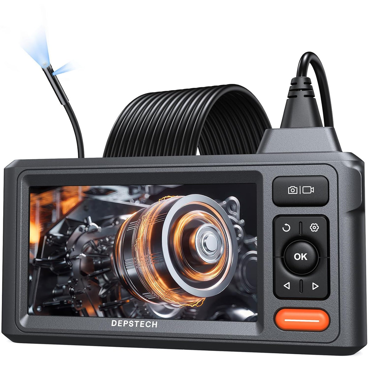 DEPSTECH DS620 Dual-Lens Endoscope Camera with Light