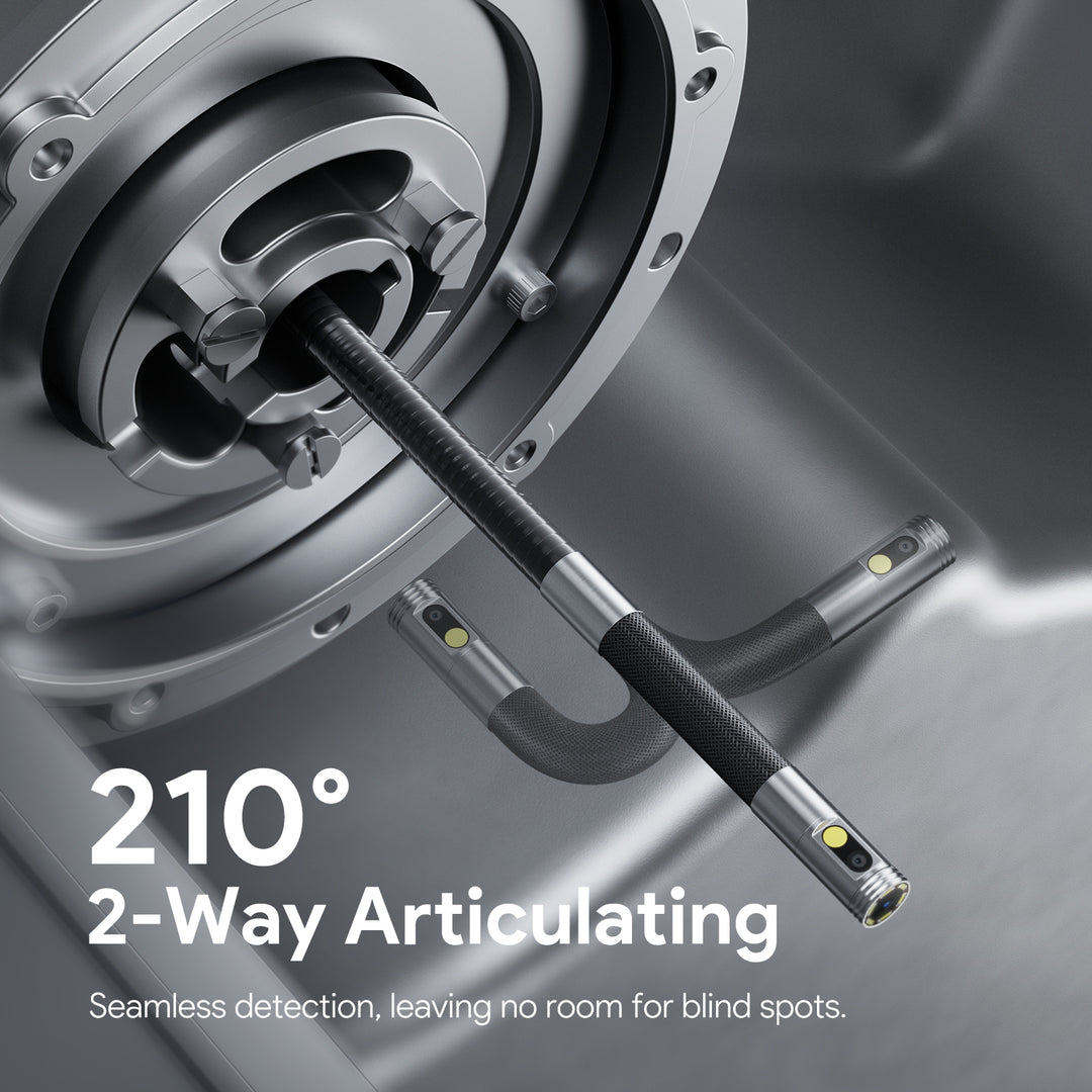 DEPSTECH DS650 Dual Lens Two-Way Articulating Endoscope Camera