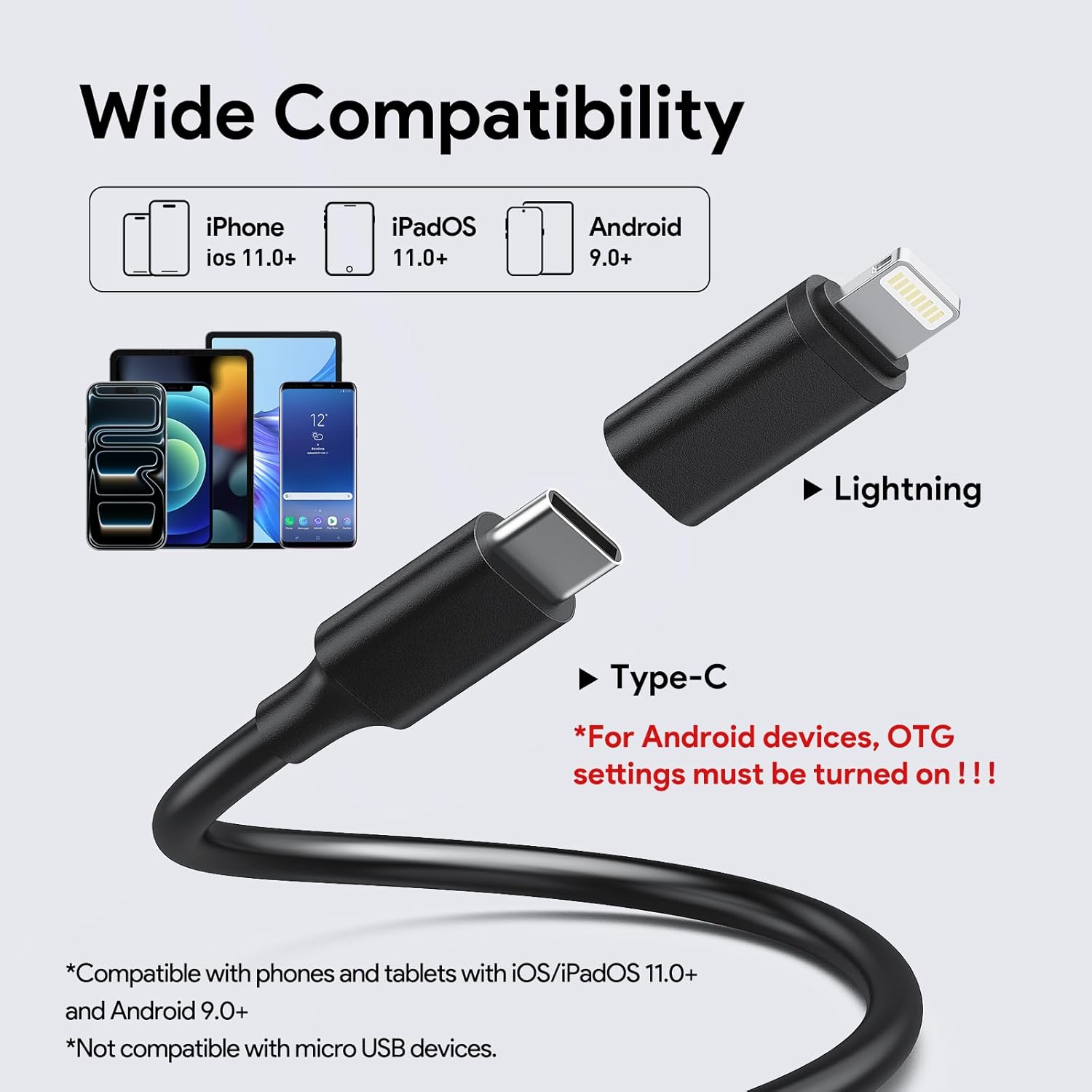 DEPSTECH 2K Endoscope Camera with Light: 2560P QHD Dual Lens Inspection Borescope with 16.5FT Snake Cable for iPhone & Android, Industrial Scope Automotive Tools for Sewer, HVAC, Plumbing, Mechanic NTC55DL-16.5FT