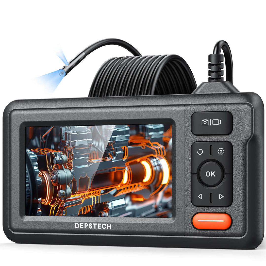 DEPSTECH DS320 Dual Lens Borescope 4.3'' IPS Screen Inspection Camera