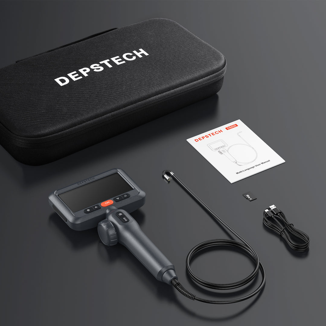 DEPSTECH Two-Way Articulating Borescope, Ultra-Slim Endoscope Camera