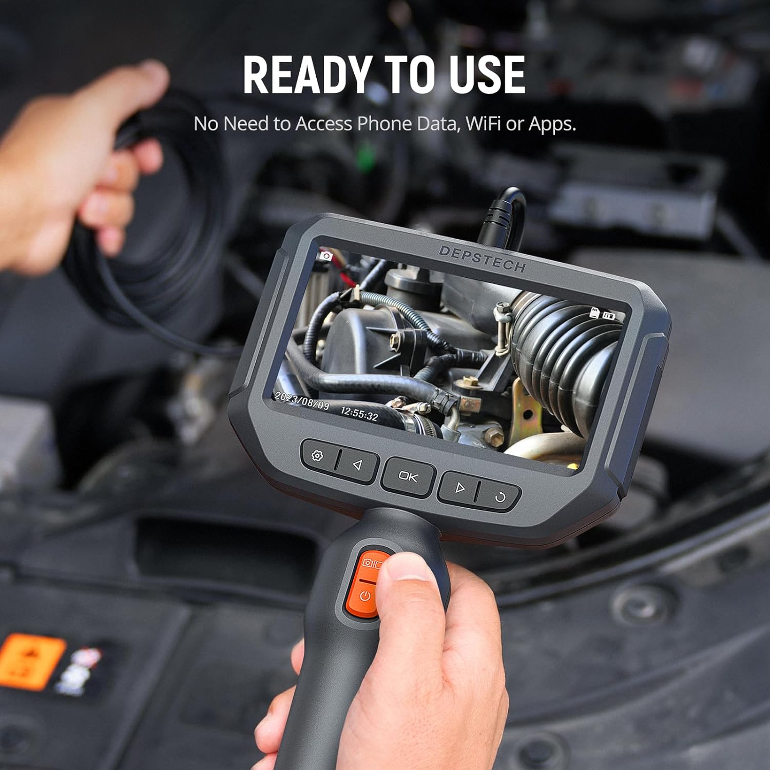 DEPSTECH DS360 Borescope Inspection Camera Snake Camera for Sewer