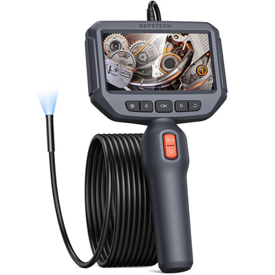 DEPSTECH Caméra Endoscope Industriel Double Objectif IPS 5 Pouces,Caméra  Endoscopique avec Lumières,1080P Camera d'Inspection Canalisation,Caméra  Etanche IP67 avec Câble,Automobile, Conduits HVAC-5M : : Auto et  Moto