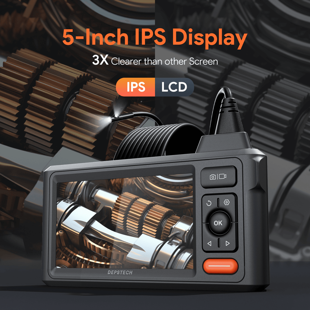 DEPSTECH DS620 Dual-Lens Endoscope Camera with Light