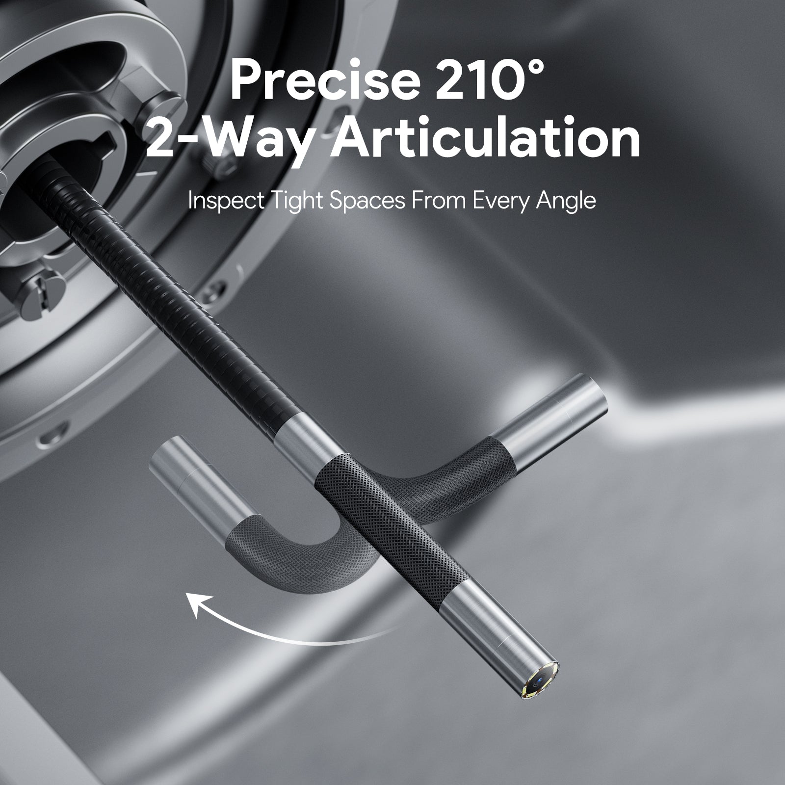 DEPSTECH DS660 Two-Way Articulated Industrial Endoscope Inspection