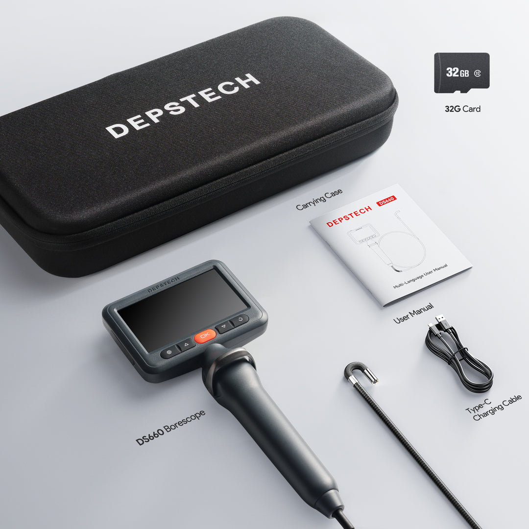 DEPSTECH DS660 Two-Way Articulated Industrial Endoscope Inspection