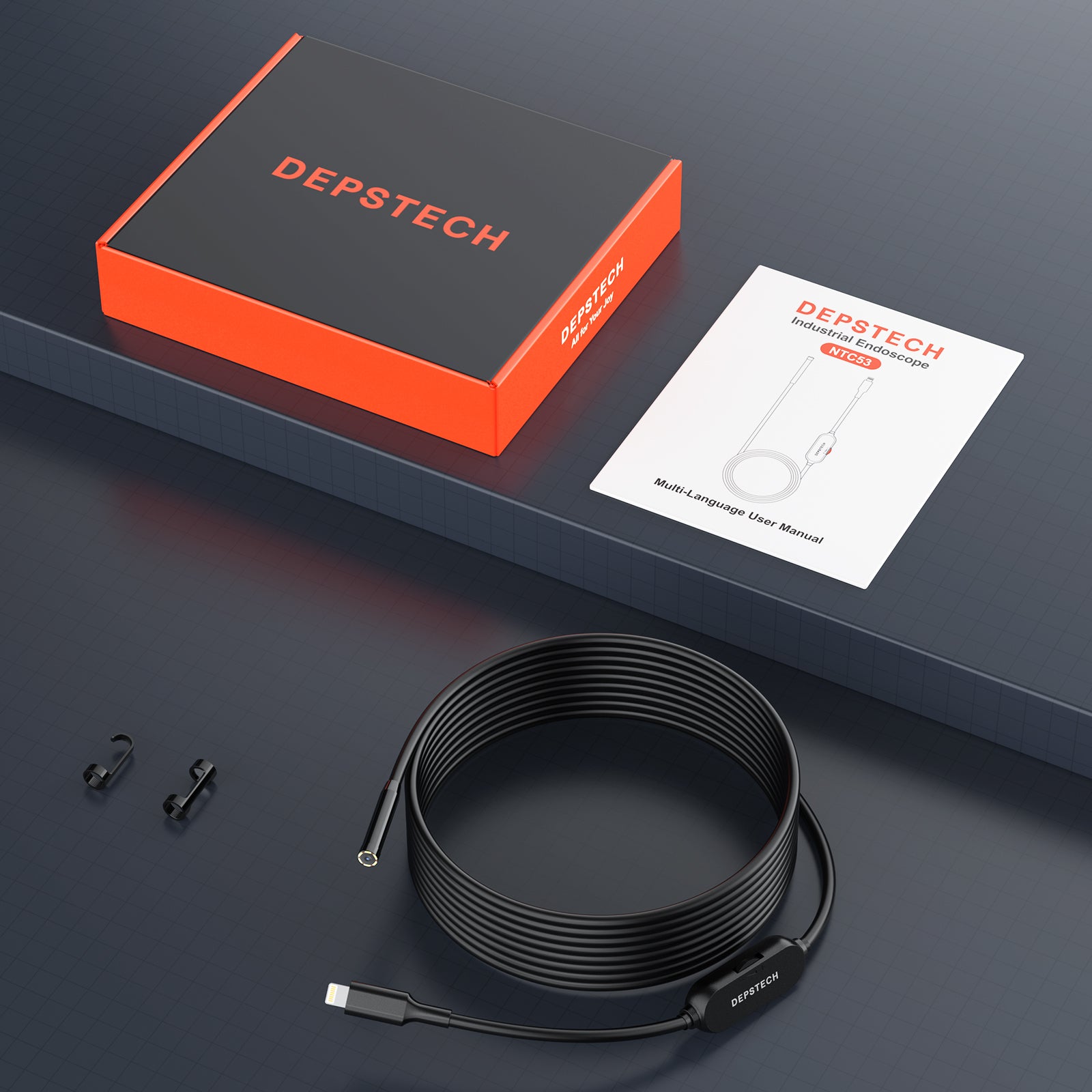DEPSTECH NTC53 Endoscope Waterproof Snake Camera for iPhone and iPad
