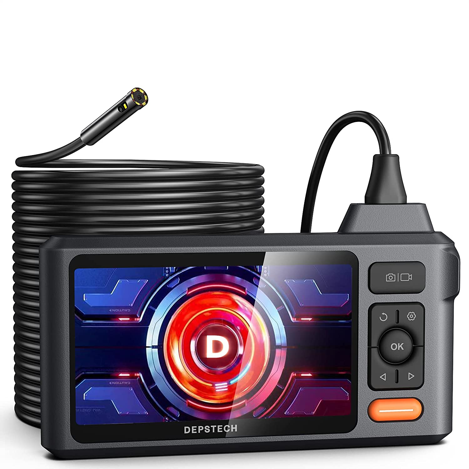 DEPSTECH DS520 Dual-Lens 1080p Screen Borescope with Split Screen