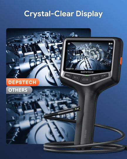 Dual-Lens 1080p Handheld Endoscope with 4.3