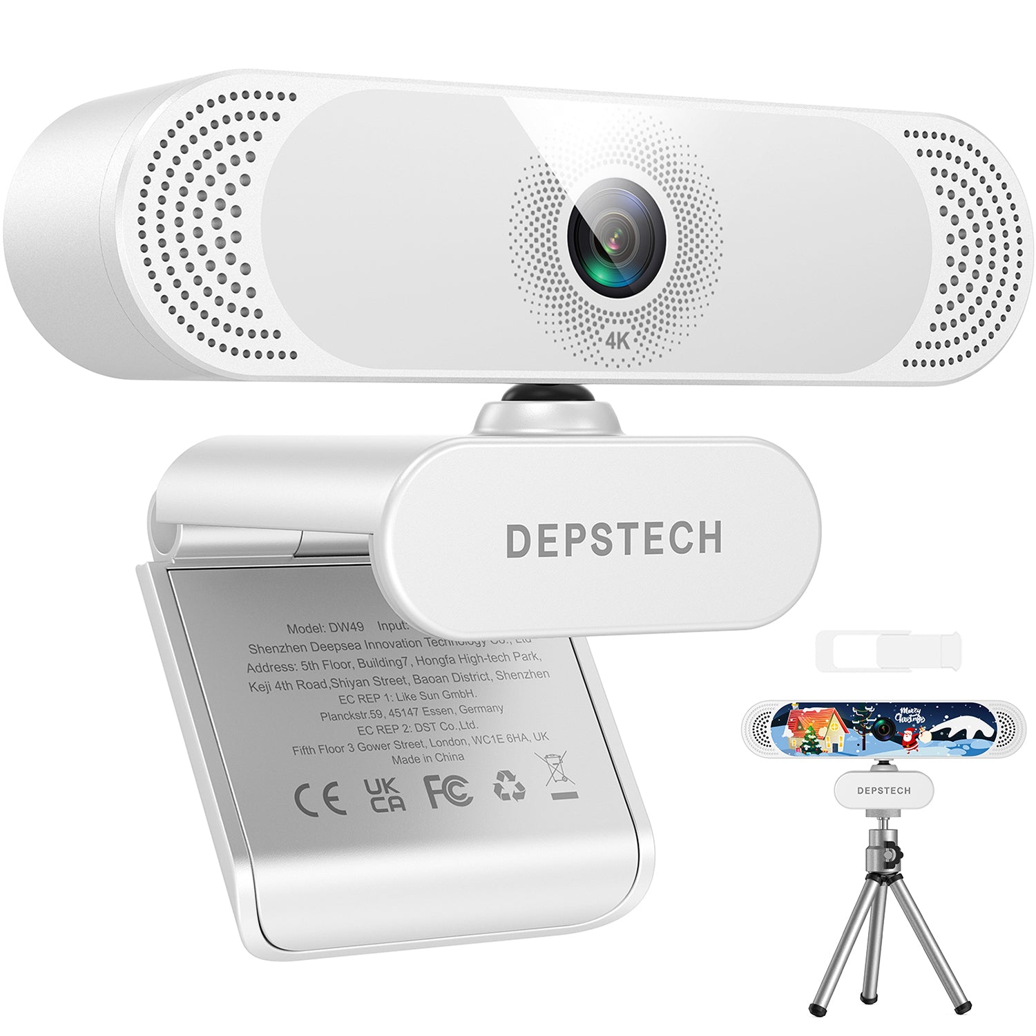 4K-HD-Webcam mit Mikrofon-Autofokus und Rauschunterdrückung