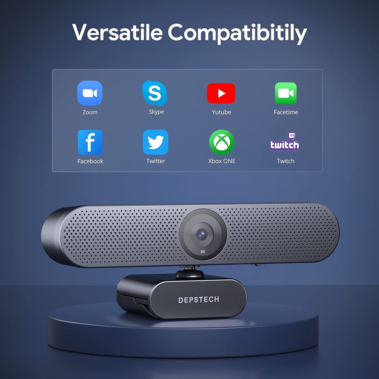 DEPSTECH DW50 4K Webcam with Remote Control