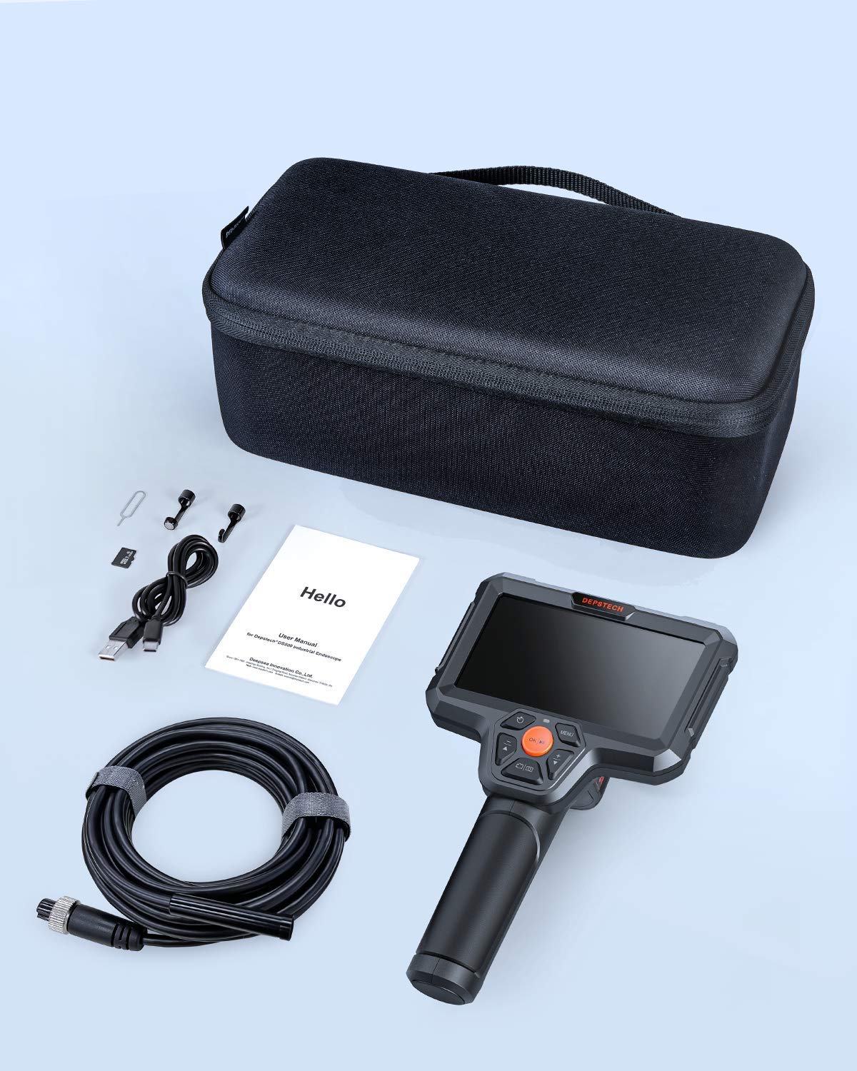 1080p Dual-Lens Handheld Endoscope with 5
