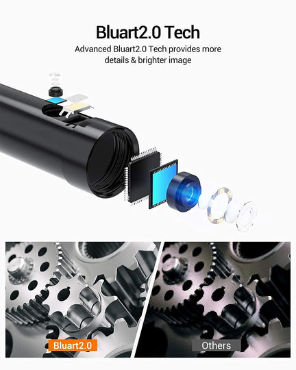 [Upgraded] Dual Lens Video Endoscope, with 4.5