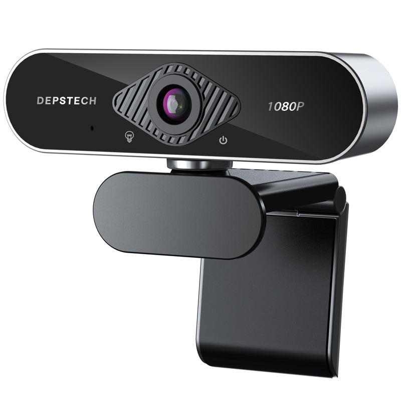 Webcam avec micro, 1080P HD avec correction automatique de la lumière 