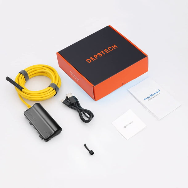 Wireless Endoscope, Upgrade 5.0MP Inspection Camera 16 inch Focal Distance 16.5ft