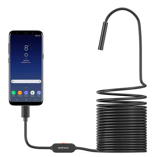 USB Snake Inspection, 5.0MP USB/Type-C Borescope, 16.5ft Cable